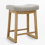 Tabouret de bar 24 po à hauteur de comptoir avec structure en bois massif-119617598