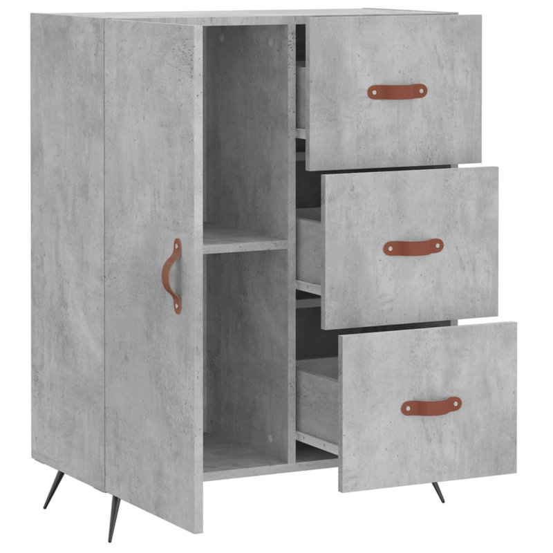 Glenavy 3 - Drawer Rectangle Accent Chest, Concrete Grey