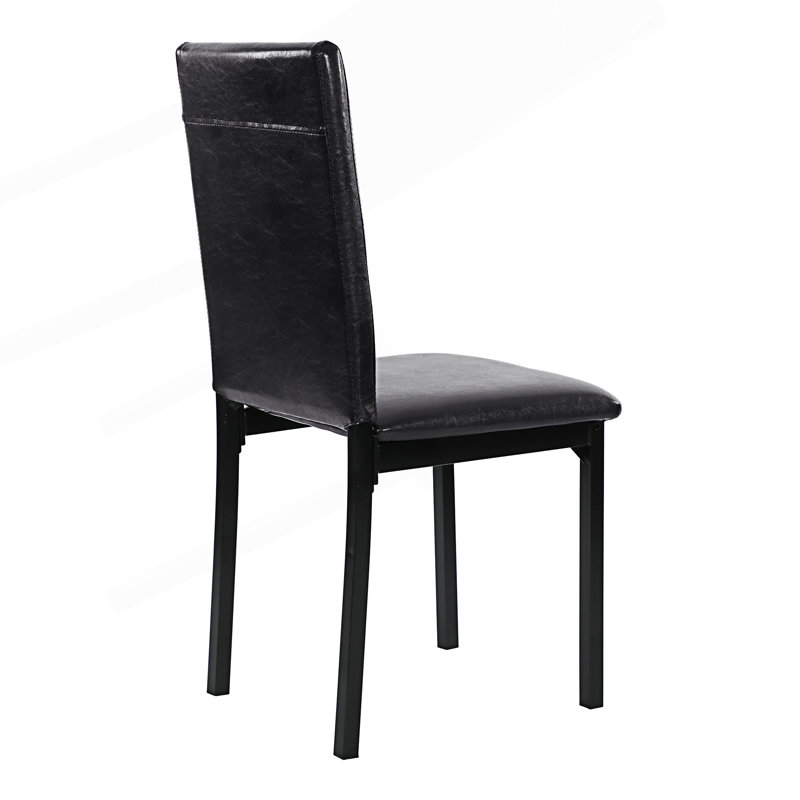 Ensemble de 4 chaises à cadre en métal, chaises d'appoint de salle à manger