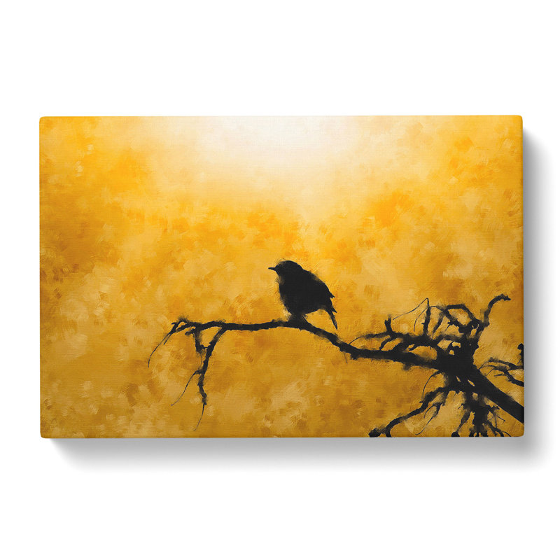 Bird At Sunset - Wrapped Canvas, 50cm H x 76cm W x 3cm D