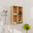 24" Floating Bathroom Side Cabinet With 2 Shelves