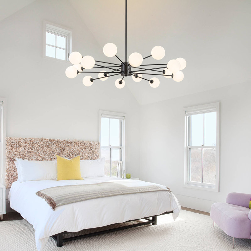 16-light Chandelier Sputnik Chandeliers Black Chandelier Chandeliers For Dining Room Linear Chandelier