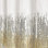 Night Sky Shower Curtain With Sparkling Sequins - Modern Glam Bathroom Decor - Faux Silk Fabric With Two-Toned Sequin Design - Easy To Install With Button Holes - Hand Wash Recommended