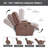 PU Infinite Position Up To 350 LBS Power Lift Recliner Chair For Elderly, Heavy Duty Motion Mechanism With 8-Point Vibration Massage And Lumbar Heating, USB Charging Port, Cup Holders-284994121