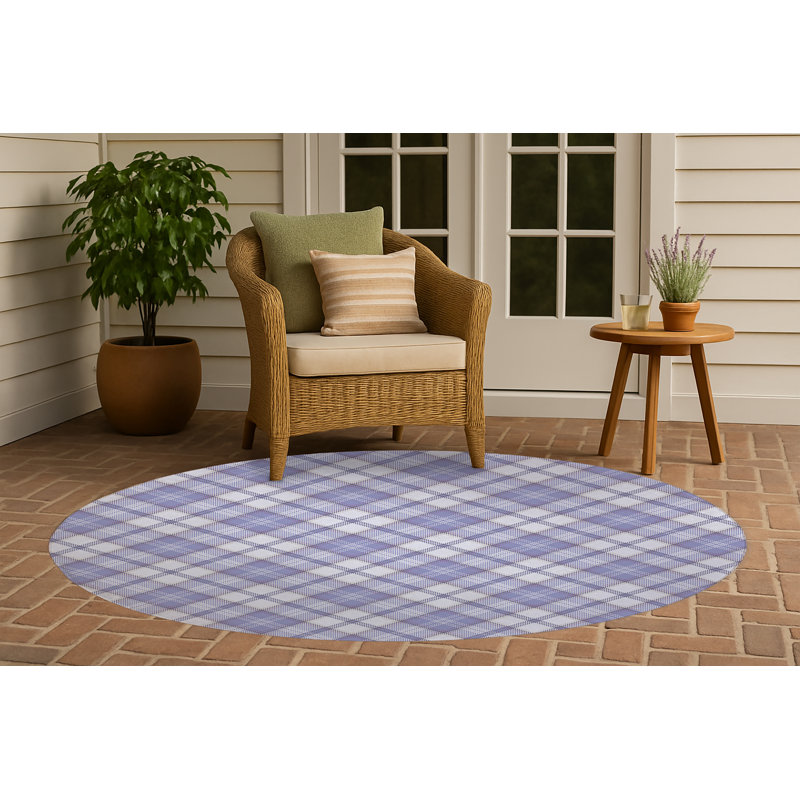 Tapis d'extérieur antidérapant Diamond, Rond 5 pi