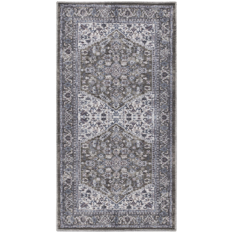 Washable Oriental Rug, Rectangle 2' x 3'9"