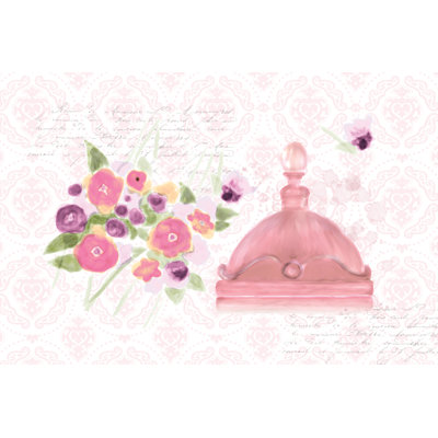 Perfume Flowers Pink - Wrapped Canvas Painting