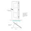 Porte intérieure en verre transparent 5 Lite - Panneaux de porte en panneau de fibres à densité moyenne blancs pré-montés avec cadre et trousse de quincaillerie (porte et cadre livrés séparément)-1578135698-1578135701