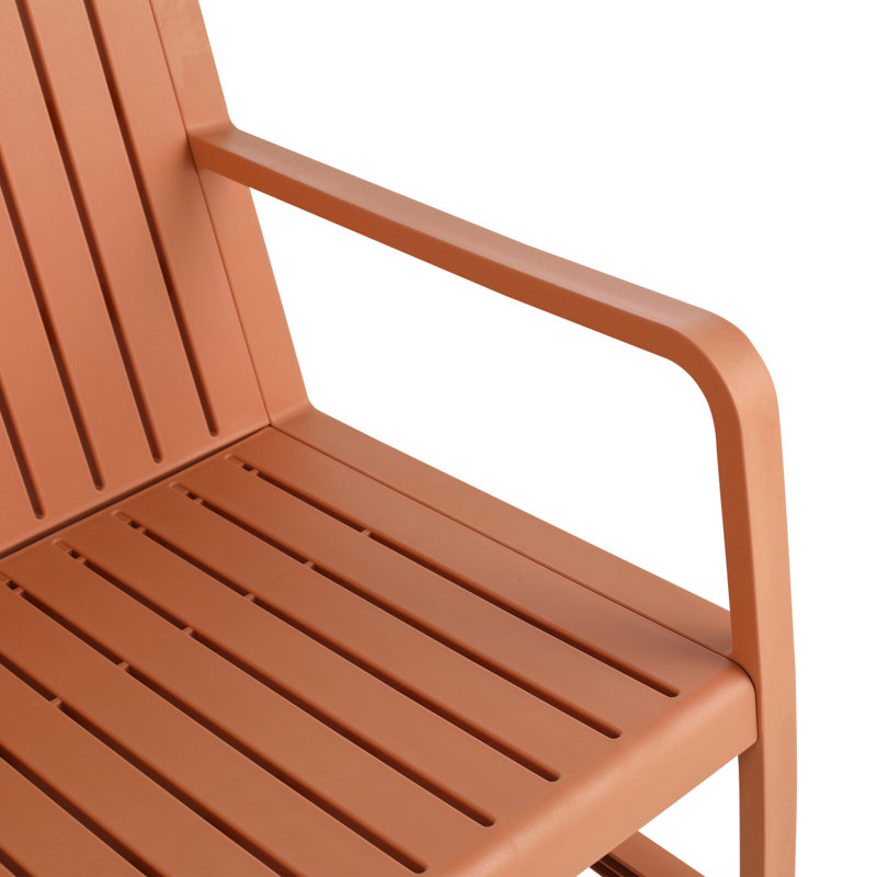 1-Piece Indoor/Outdoor Furniture 3-Seater Sofa Waterproof PP Material - Easy Assembly Patio Conversation Set, Apricot Brown