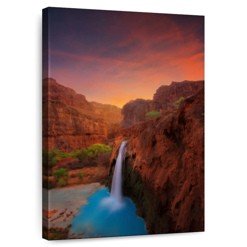 Image parfaite des chutes de Havasu, H 45 po x l 30 po
