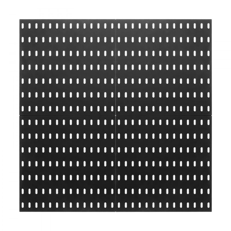 Pegboard Combination Kit 11 x 11" Plastic Pegboard Wall Organizer, Black