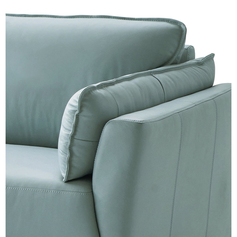 Cuir de sauge au design moderne - Coussins rembourrés de coton pour une utilisation durable