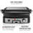 OVENTE Electric Panini Press Sandwich Maker, 1500W Indoor Grill with Non-Stick Coated Plates, Temperature Control & Removable Drip Tray, Opens 180 Degrees to Fit Any Type/Size of Food, Silver GP1861BR