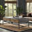 Simple retro rattan woven solid wood tea table