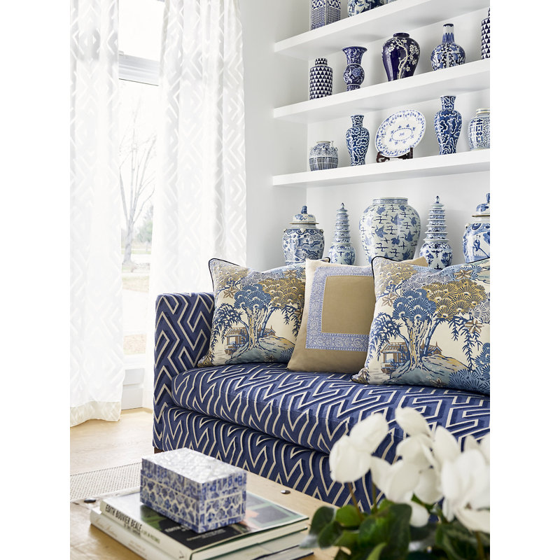 Pacifica Sea of Trees Fabric, Blue Ridge