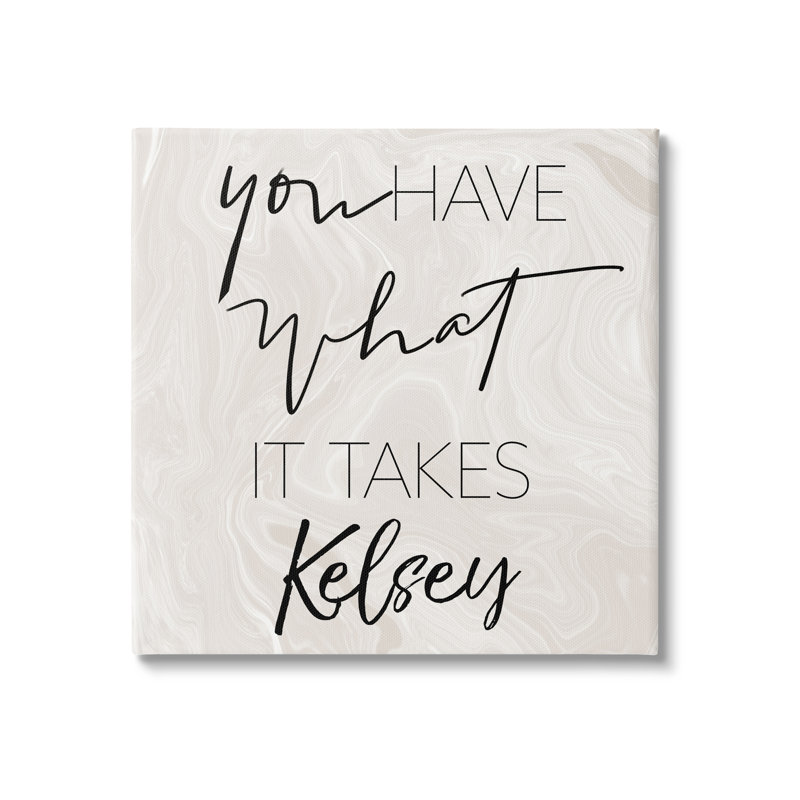 What It Takes cmw-068, art mural personnalisé, H 17 po x l 17 po, Toile tendue, Oui