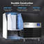 Coolski Commercial Ice Machine 200 Daily Production, Under Counter Ice Maker with Ice Bin LED Lighting, ETL Approved