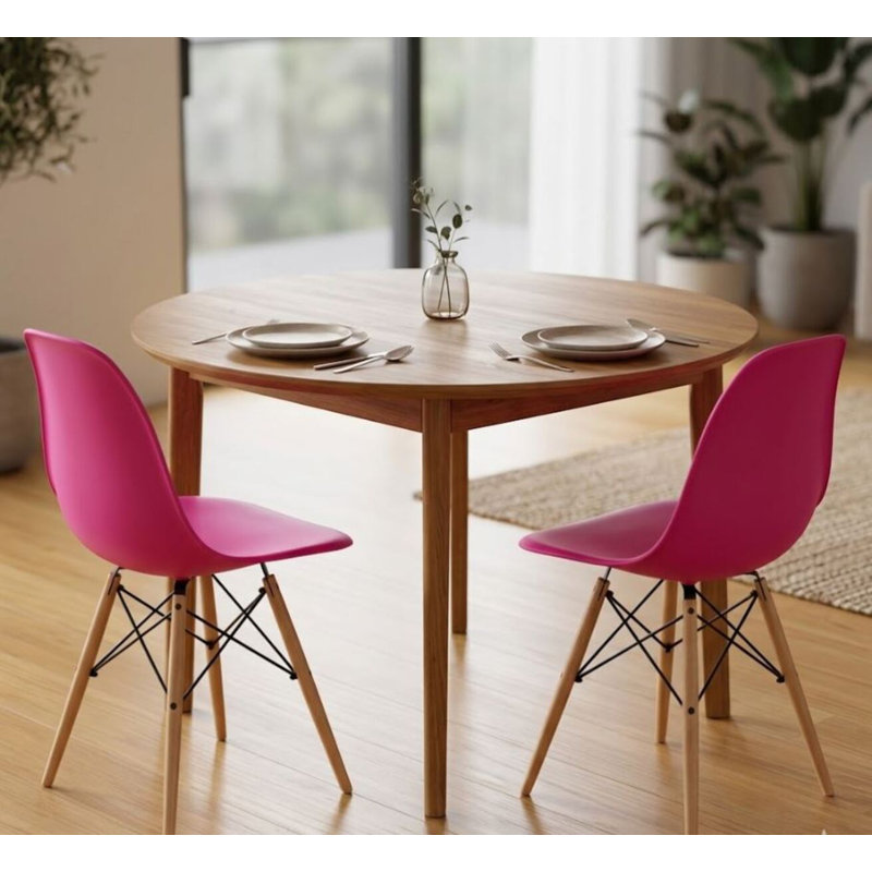 Eloise Dining Chair, Dark Pink