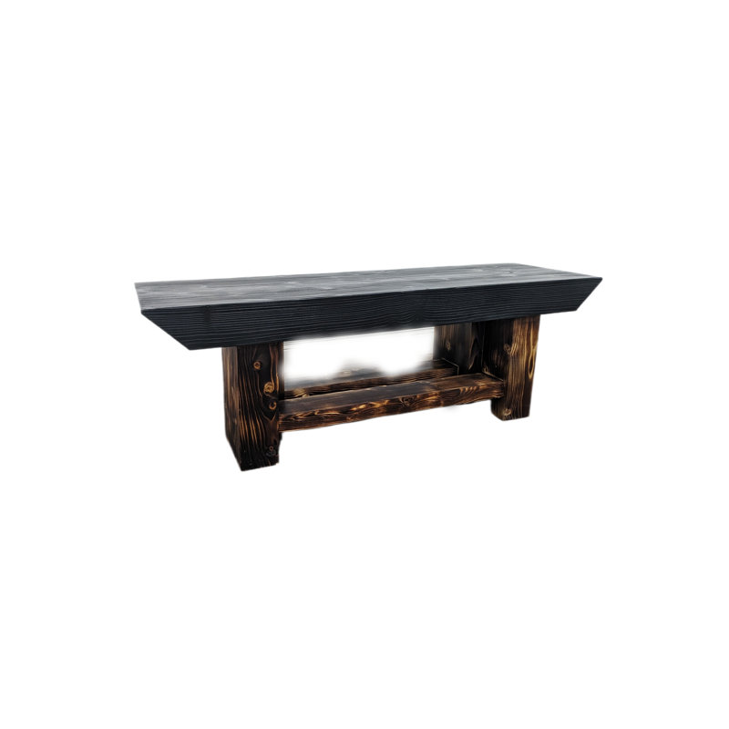 Handcrafted Solid Wood Swiss Edge Bench