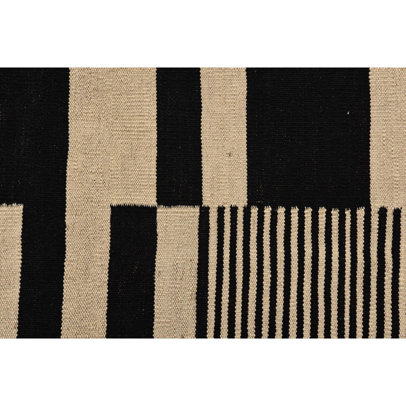 Tapis noir et blanc Petrella