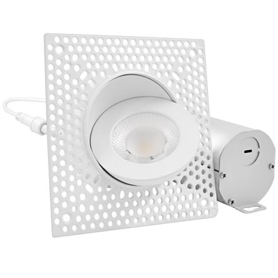 Ensemble d'éclairage encastré 3 lumières à DEL à intensité variable et étanche IC 3 po