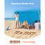 Beach Tent Sun Shelter, UPF50+ Sun Protection, 6.6 ft Tall, 11 x 11 ft, Easy Pop Up Beach Canopy with Sandbags, Stability Poles, Sand Shovels, Portable Shade for Family Outings, Camping, Fishing