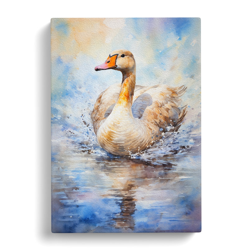 Goose Impressionism - No Frame Print, 50cm H x 35cm W x 3cm D