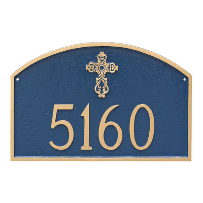 Plaque d'adresse murale sur 1 ligne Prestige