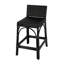 Serienna Blue & White Rattan Low Back Counter Stool-1653777369-1648293597
