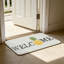 Tapis de sol tropical pour l'extérieur et l'intérieur, 24 x 36 po, jaune et gris