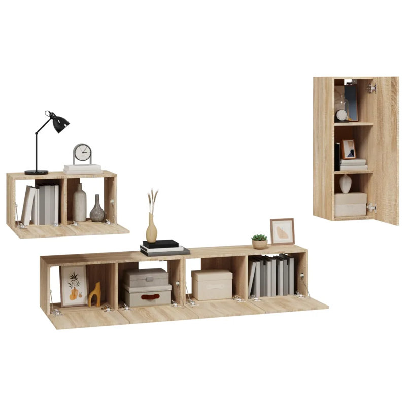 Siegfried TV Stand, Sonoma Oak, 160cm