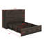 Lit plateforme pliable avec station de charge et grand tiroir de rangement-1384562346