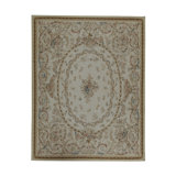 Hand-Knotted High-Quality Light Blue Area Rug