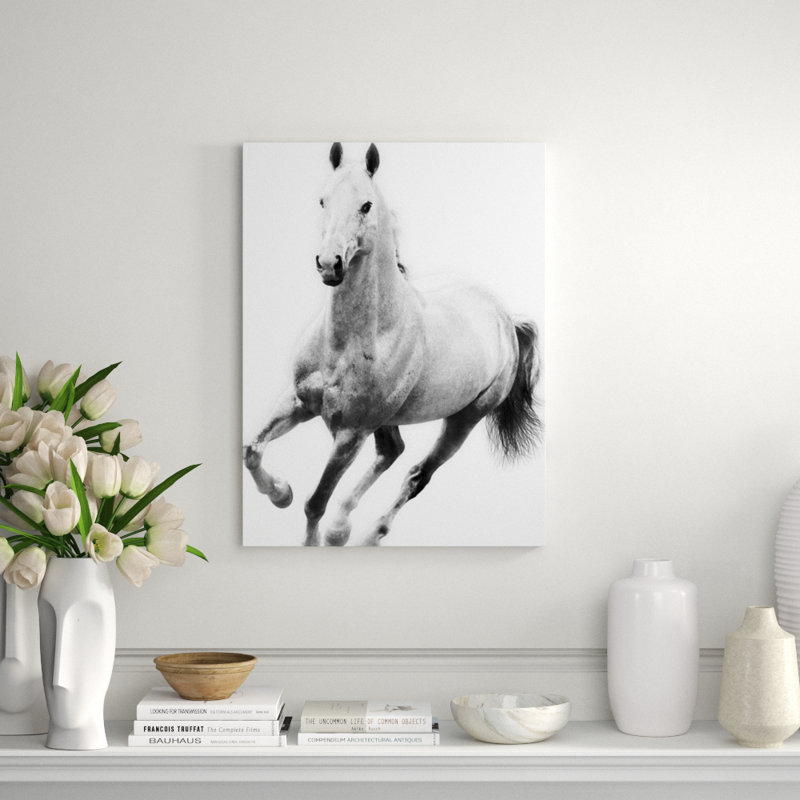 Le Cheval Blanc IV Print by Sofia Fox, 53" H x 40" W, Matte