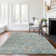 Premium Machine Washable Alliah AMF95 Peacock Rug