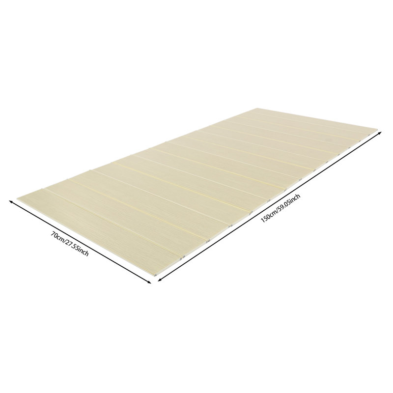 Couvercle de baignoire autoportant Stinec chiffre, Jaune, H 0,26 po x l 59,05 po x P 27,55 po
