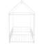 Structure de lit simple en métal avec clôture, pour enfants, adolescents, filles et garçons