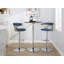 Tabourets de bar Laquietta réglables en hauteur avec repose-pieds arrondis en forme de T-93726388-93726383