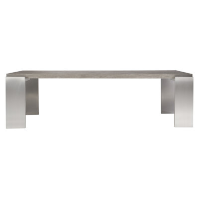 Foundations Acacia Metal Base Dining Table