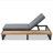 GO Outdoor Chaise Lounge Chair Set Of 2 With 5-Position Adjustable Backrest , Reclinings With Cushions, Patio Loungers With Wood Side Table, Sturdy Frame For Poolside, Garden, And Backyard-642318545