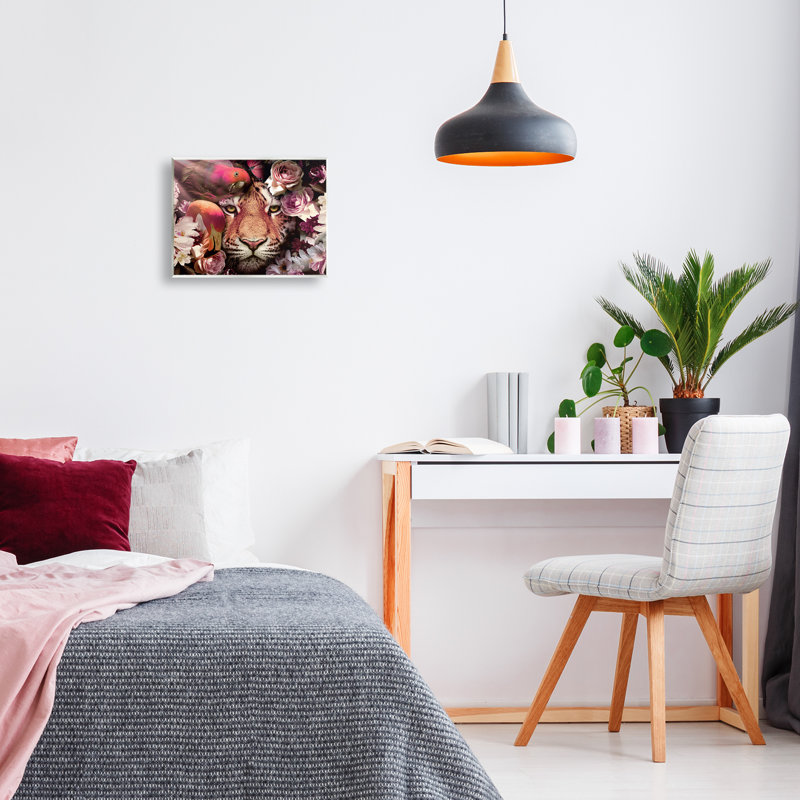 "Tropical Birds & Tiger", art mural par Reinders