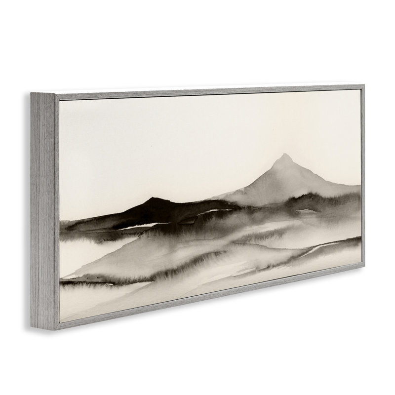 Giclée encadrée Shadows Of The Summit, design par 1x, Estampe numérique Farmhouse, H 13 po x l 30 po