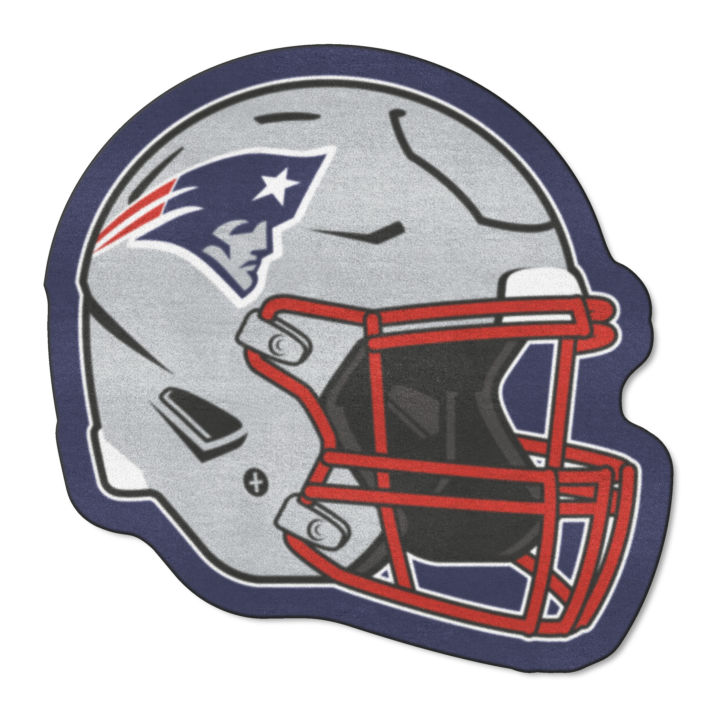 FANMATS New England Patriots_New England Patriots Mascot Helmet Rug