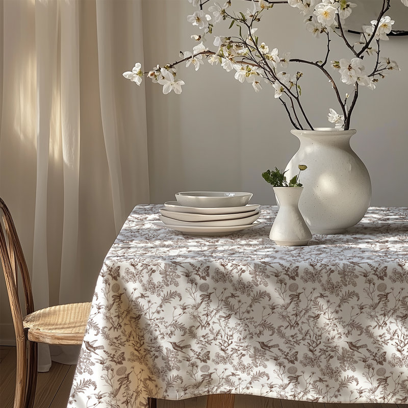 Nappe Canva 503, L 84 po x l 60 po, Brun / Blanc