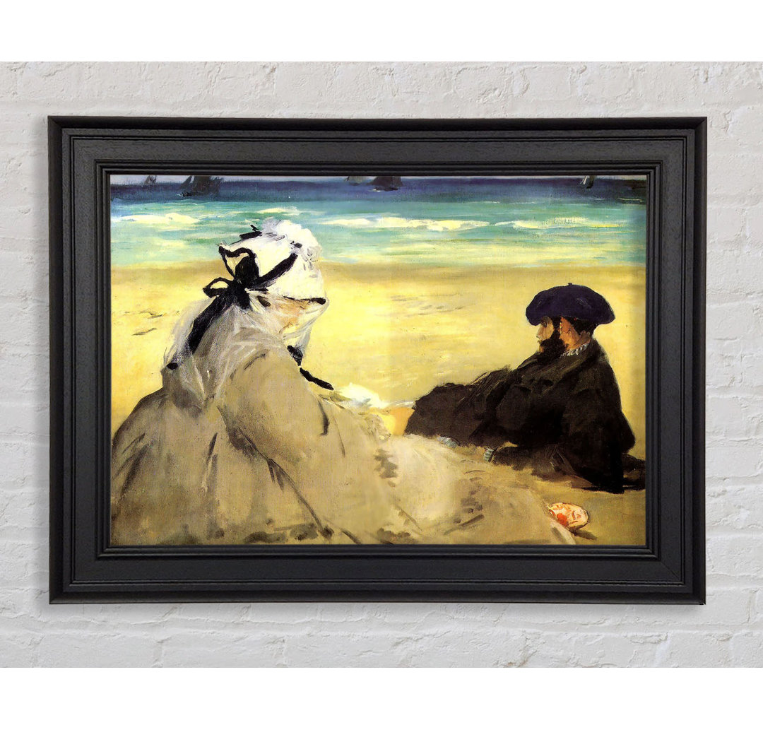 Manet Sur La Plage 1873 Gerahmter Druck