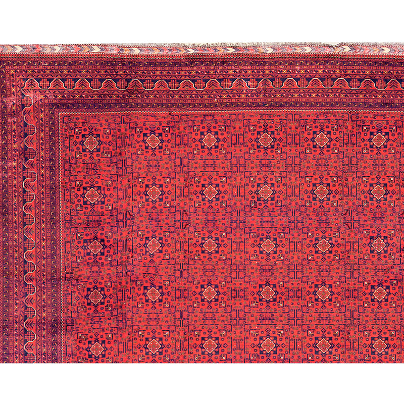 Tapis rouge noué à la main de haute qualité