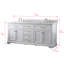 Ensemble de meuble-lavabo double 72 po Currahee-2099547478