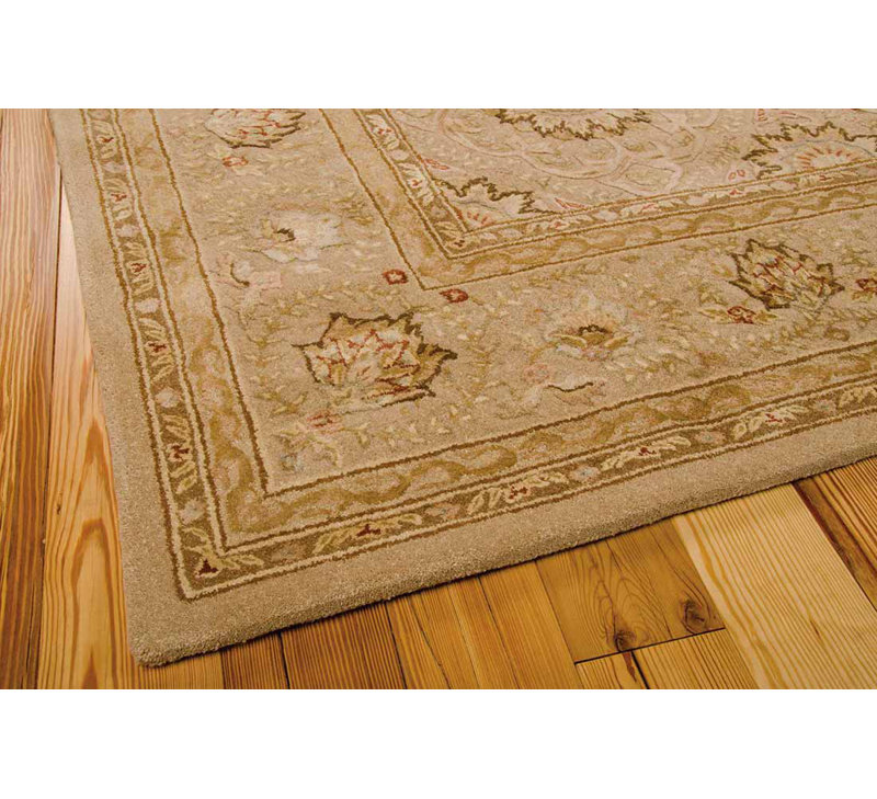 Tapis oriental en laine / soie touffeté à la main Garrity 3000, Rond 6 pi