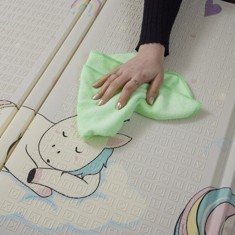 Double-sided Toddler Play Mat, Unicorn & Moon and Stars
