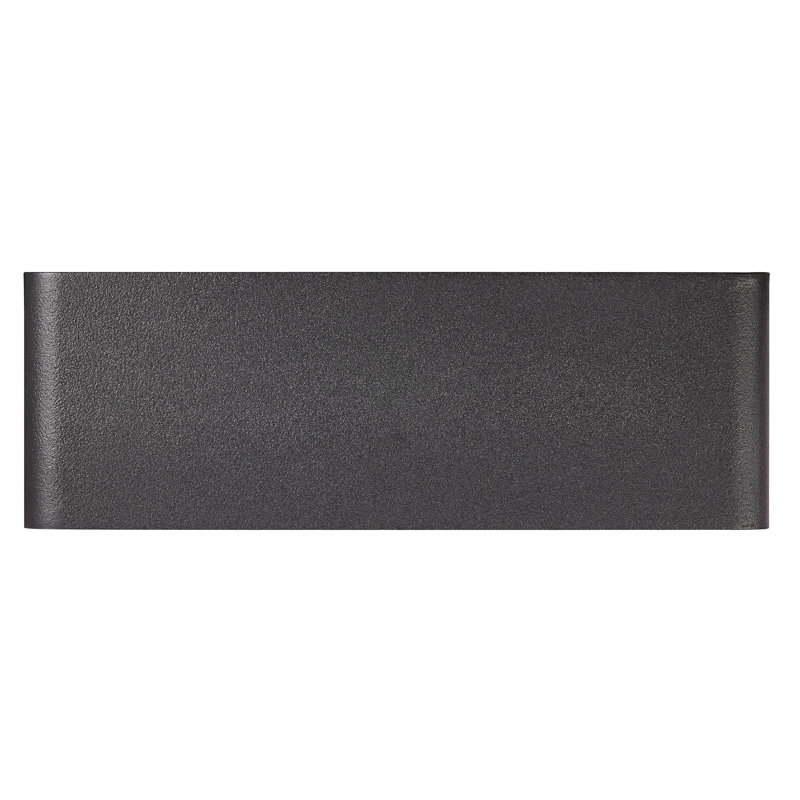 Kinver Aluminium LED Flush Mounted Sconce, Black